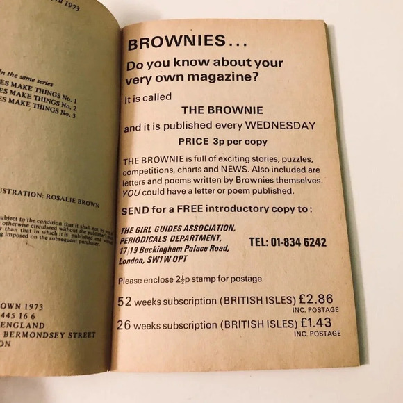 Vintage 1973 Goodchilds Brownies Make Things Book Number Four Booklet - Picture 7 of 14